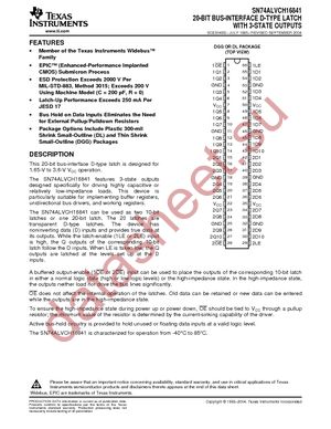 SN74ALVCH16841DL datasheet  